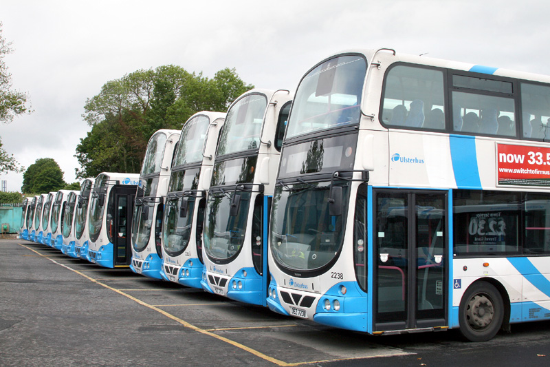 A lineup of wrightbuses - Lisburn - May 2011  - [ Paul Savage ]