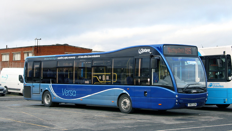 Optare Versa demo -  Glengall Street -  Nov 2013 [ Paul Savage ]