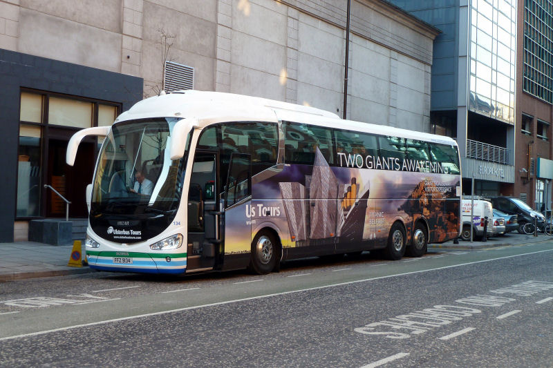 Scania 134 with Titanic advert - Glengall Street - Feb 12 [Noel O'Rawe ]