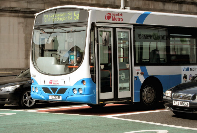 Ulsterbus Scania 788 on loan to Metro - Oxford Street - Sep 2012 [ Andrew Bunting ]