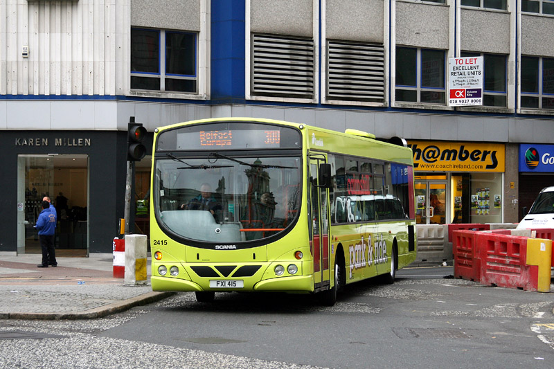 Scania 2415 Cairnshill P&R - Donegall Place - Nov 2010  -  [ Paul Savage ]