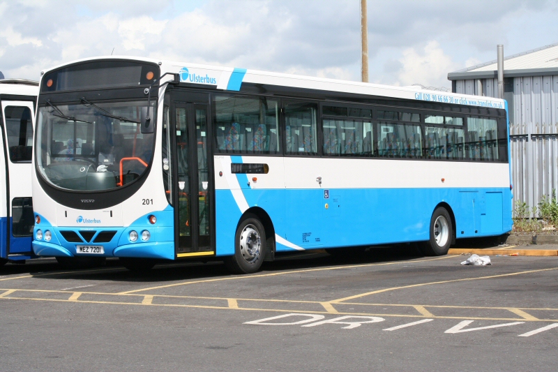 Volvo B7R / Wright 201 - Laganside Yard - June 2007 