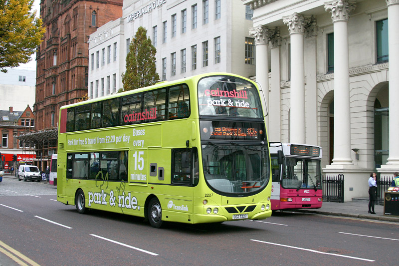 Volvo 2227 Cairnshill P&R - Donegall Sq East - Nov 2010  -  [ Paul Savage ]