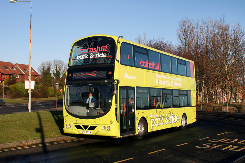 B9TL 2229 in P&R livery - Jordanstown - Jan 2011  - [ Paul Savage ]