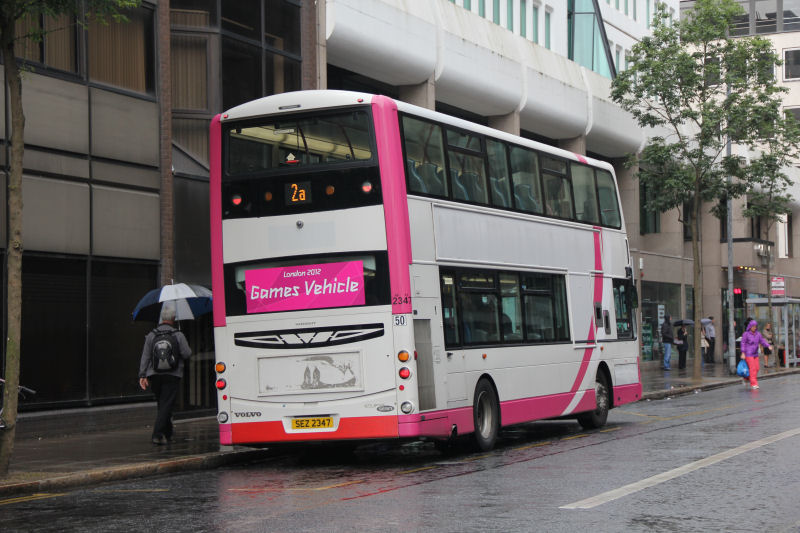 B9TL 2347 after returning from the Olympics - U Queen Street - Aug 2012 [ Martin Young ]