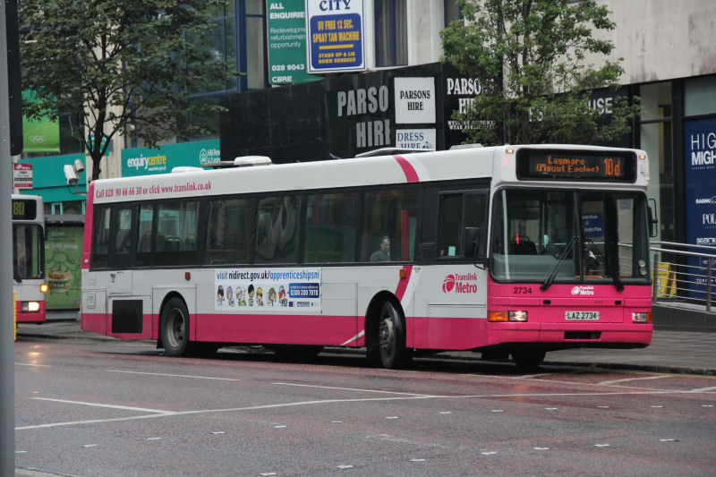 Ultra 2734 in it's last few days of service - Wellington Place - Aug 2012 [ Martin Young ]