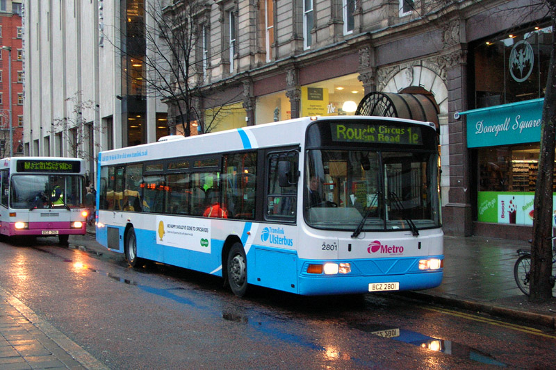 Ulsterbus liveried B10BLE 2801 - DSqW - November 2010 - [ Paul Savage ]