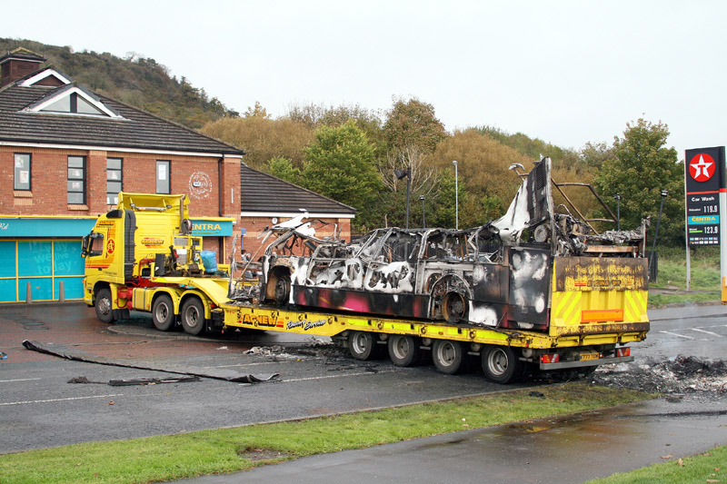 The remains of 2903 are recovered by Agnews - Rathcoole - October 2010 - [ Paul Savage ]