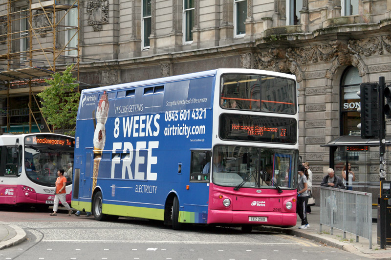Volvo B7TL 2910 Airtricity Advert - DSW -  Aug 2013 [ Paul Savage ]