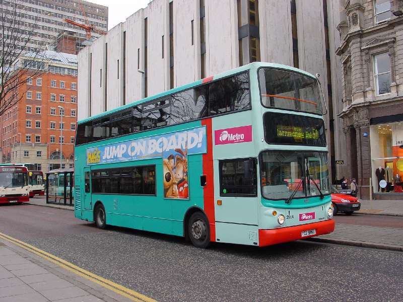 Volvo 2956 - Metro fleetnames - Belfast Jan 2005