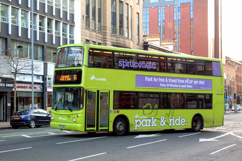 ALX 2993 in P&R livery - Gt Vict Street - Jan 2011  - [ Paul Savage ]